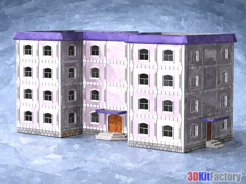 Stucco Masonry Buildings models