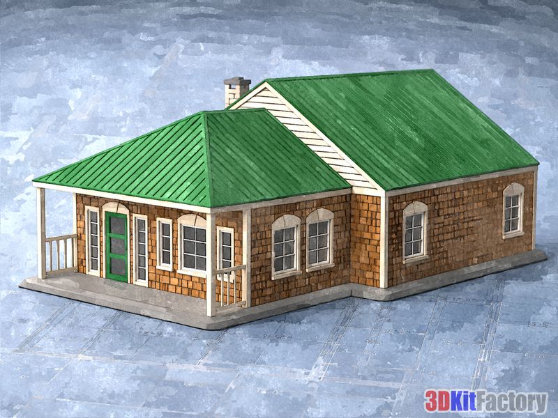 Stone-Veneer Ranch models