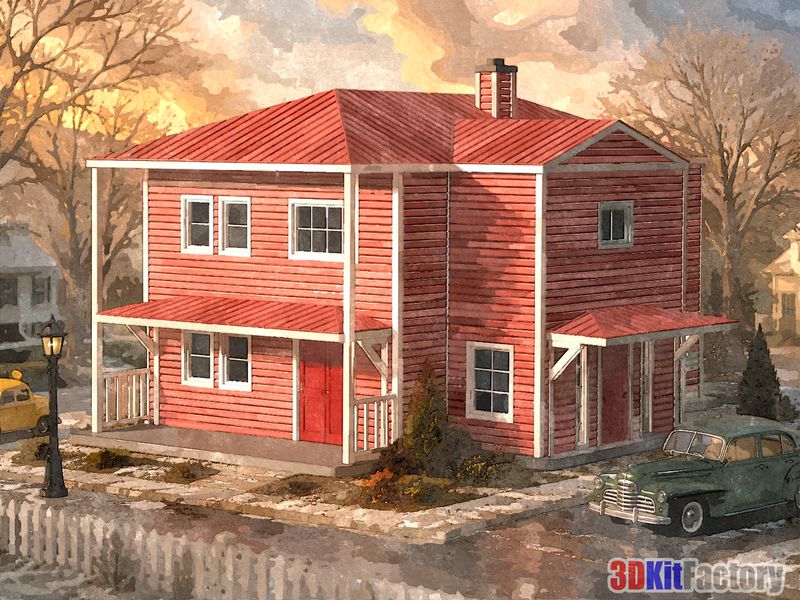 Multifamily two-story House