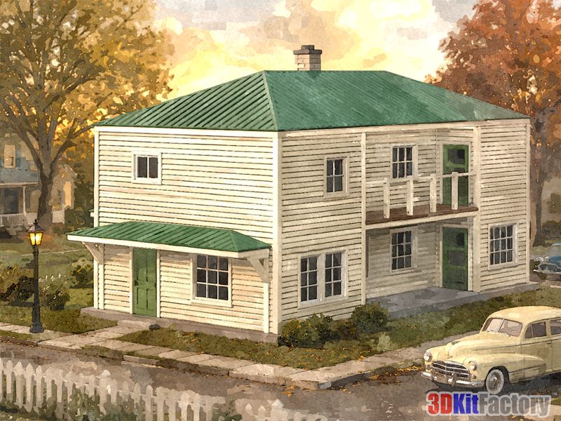 Multifamily two-story House