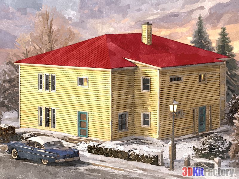 Multifamily two-story House