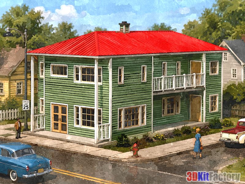 Multifamily two-story House