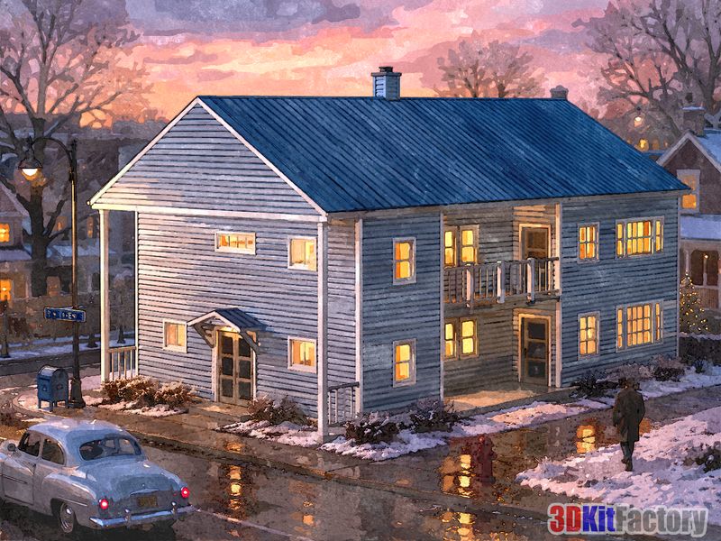 Multifamily two-story House