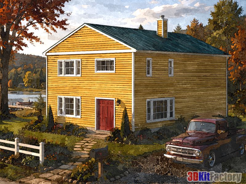 Multifamily two-story House