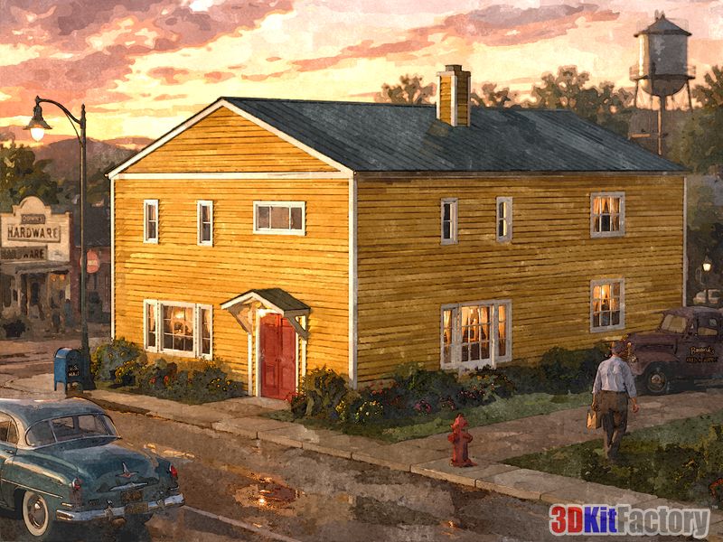 Multifamily two-story House