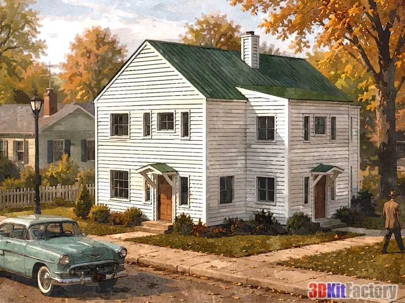 Multifamily two-story House