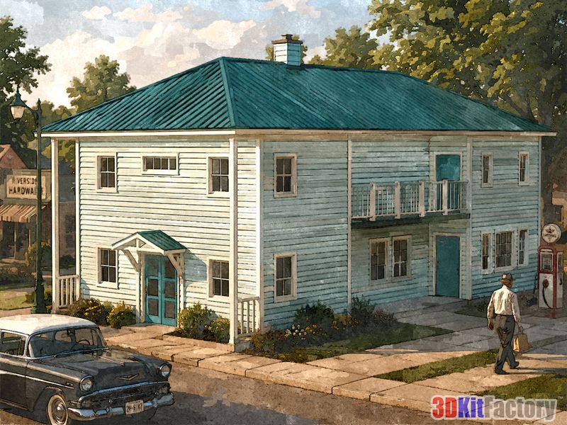Multifamily two-story House