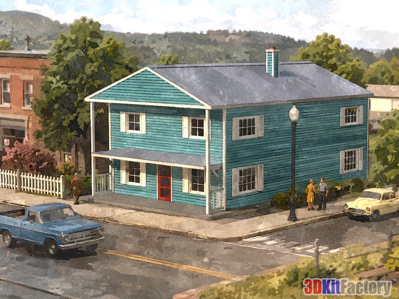 Multifamily two-story House