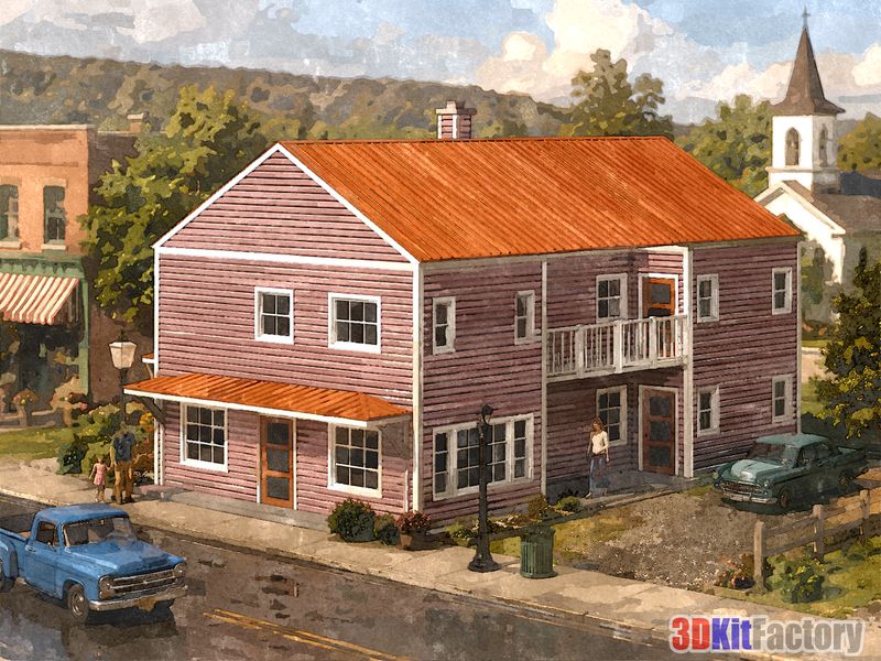Multifamily two-story House