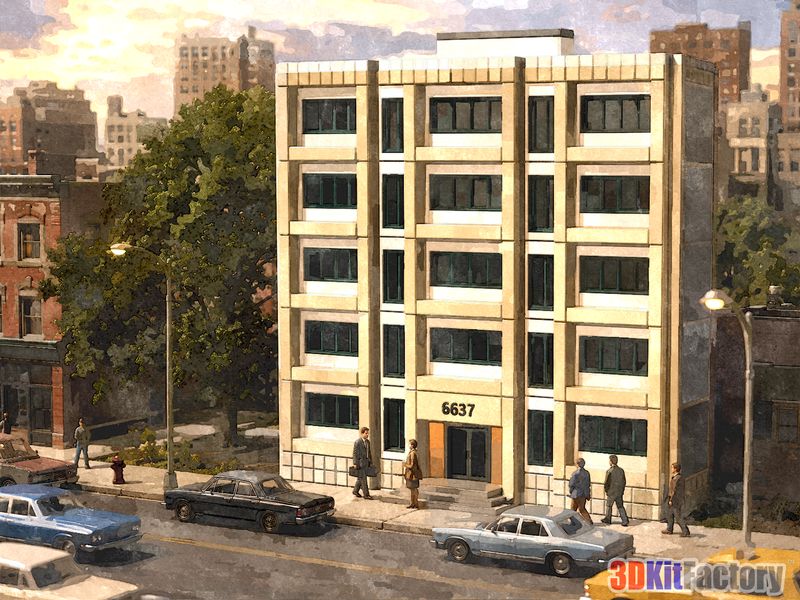 Contemporary urban architecture Mixed-use mid-rise
