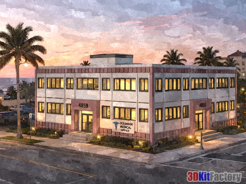 Contemporary urban architecture Mixed-use mid-rise
