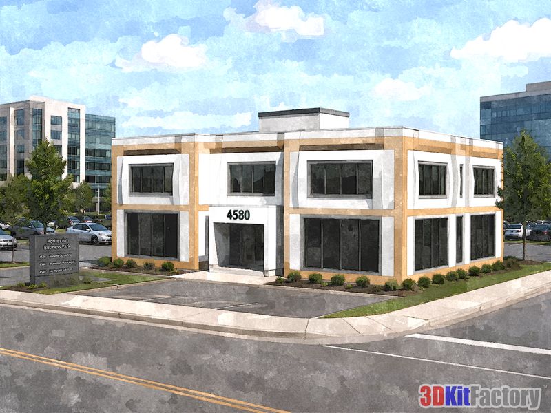 Contemporary urban architecture Mixed-use mid-rise