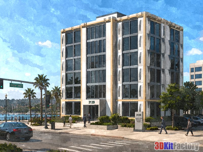 Contemporary urban architecture Mixed-use mid-rise