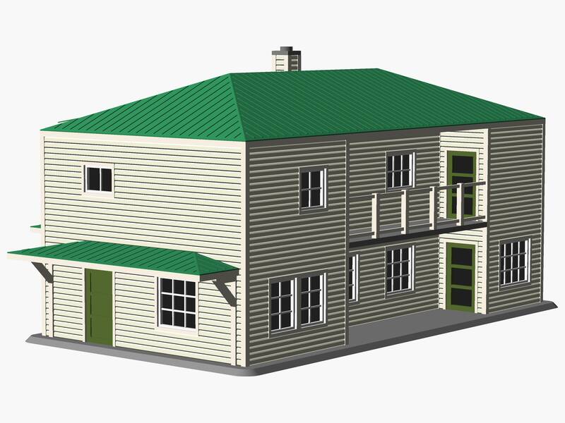 Multifamily two-story House