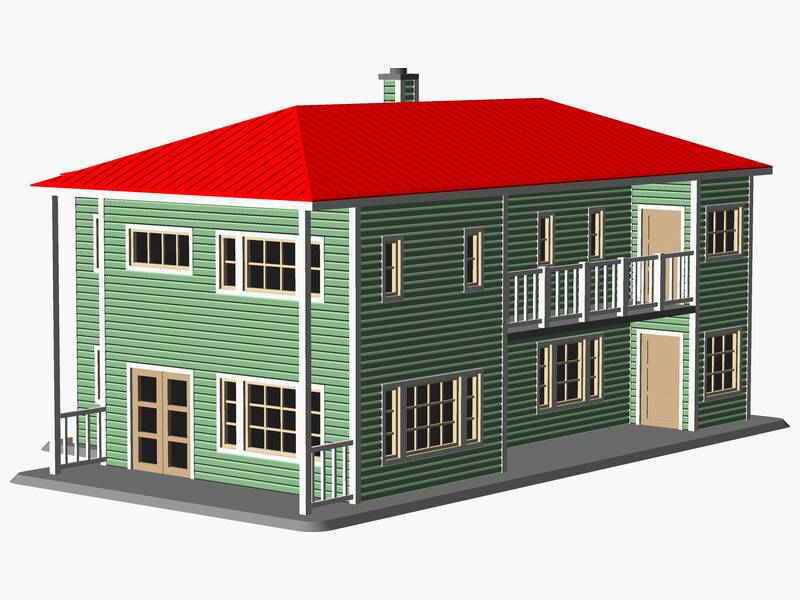 Multifamily two-story House