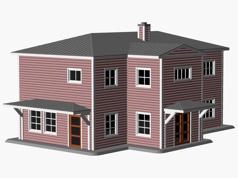 Multifamily two-story House