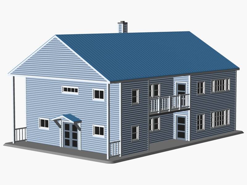 Multifamily two-story House