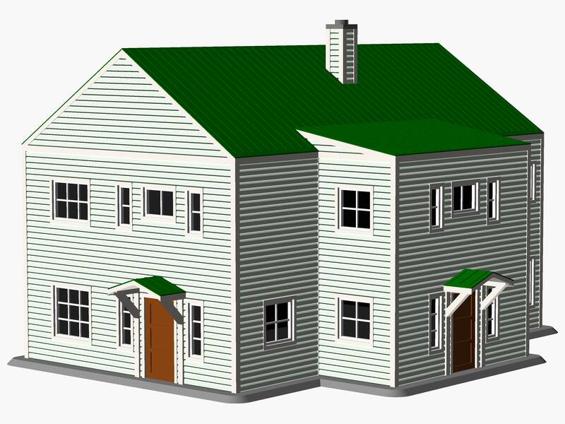 Multifamily two-story House