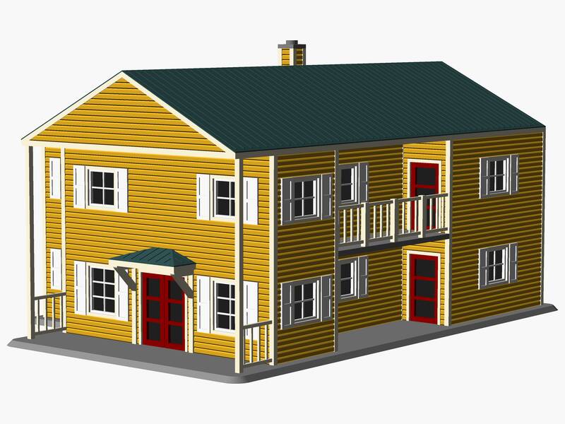 Multifamily two-story House