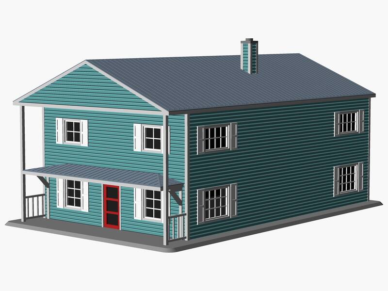 Multifamily two-story House