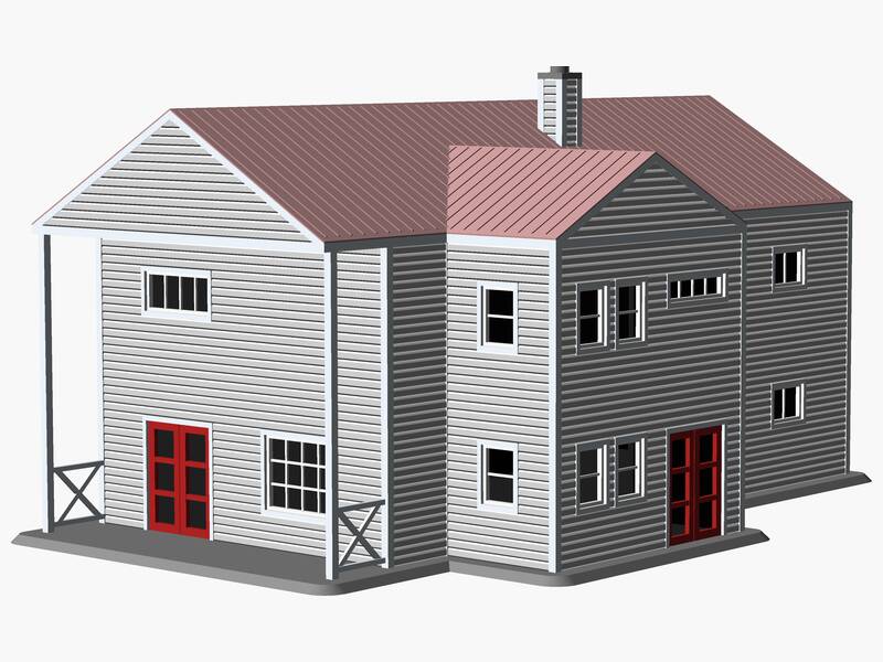 Multifamily two-story House