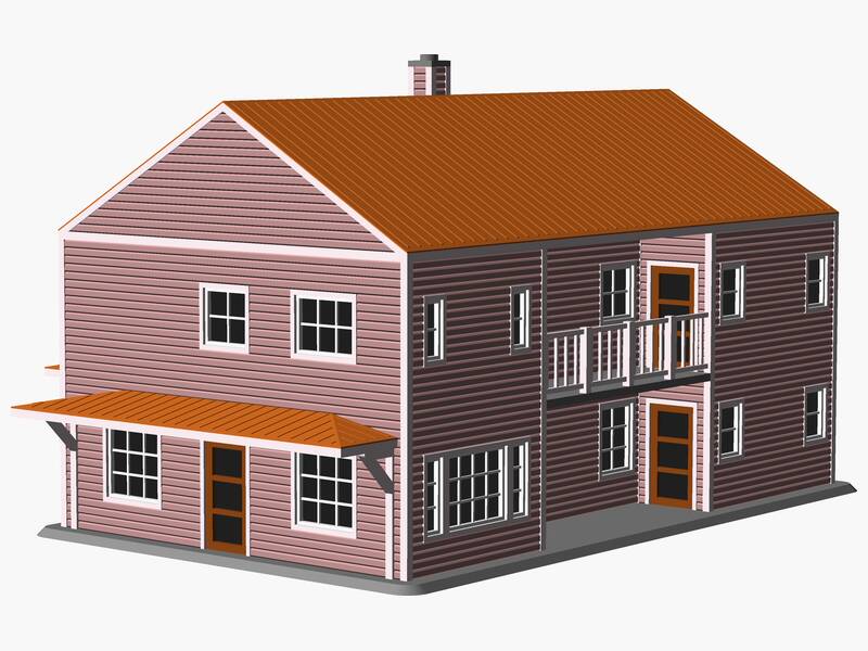 Multifamily two-story House