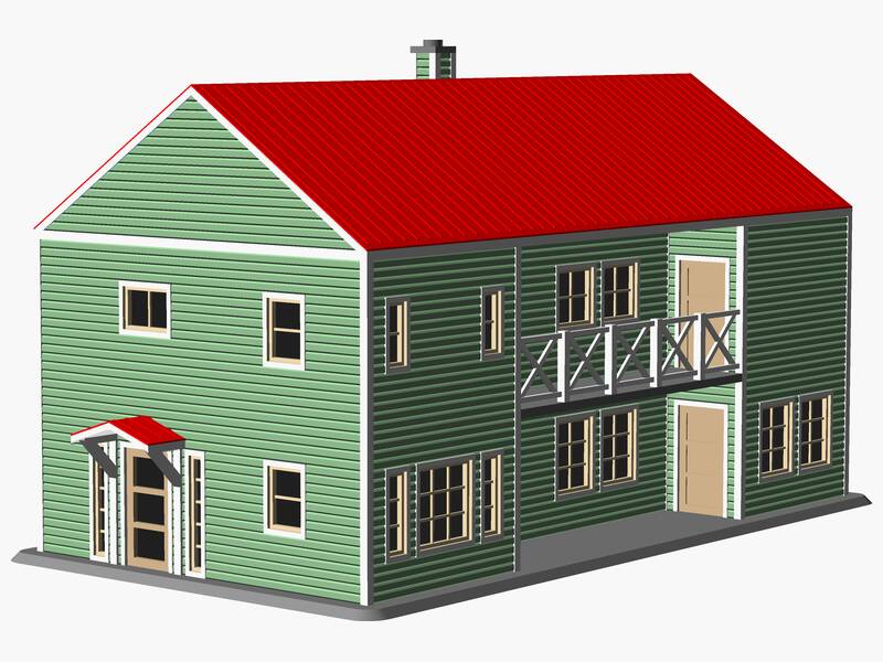 Multifamily two-story House