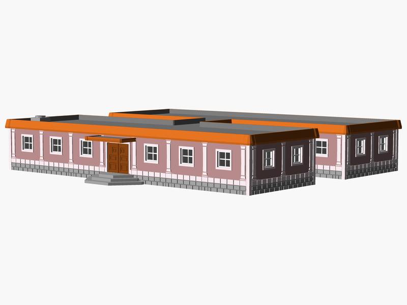 1 Story municipal or multifamily Building