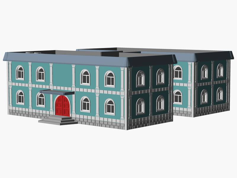 2 Story municipal or multifamily Building