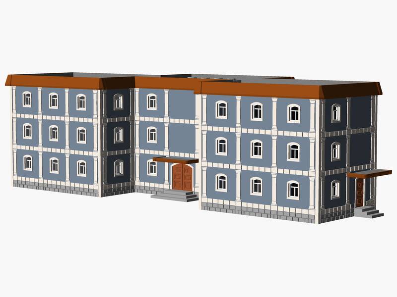 3 Story municipal or multifamily Building