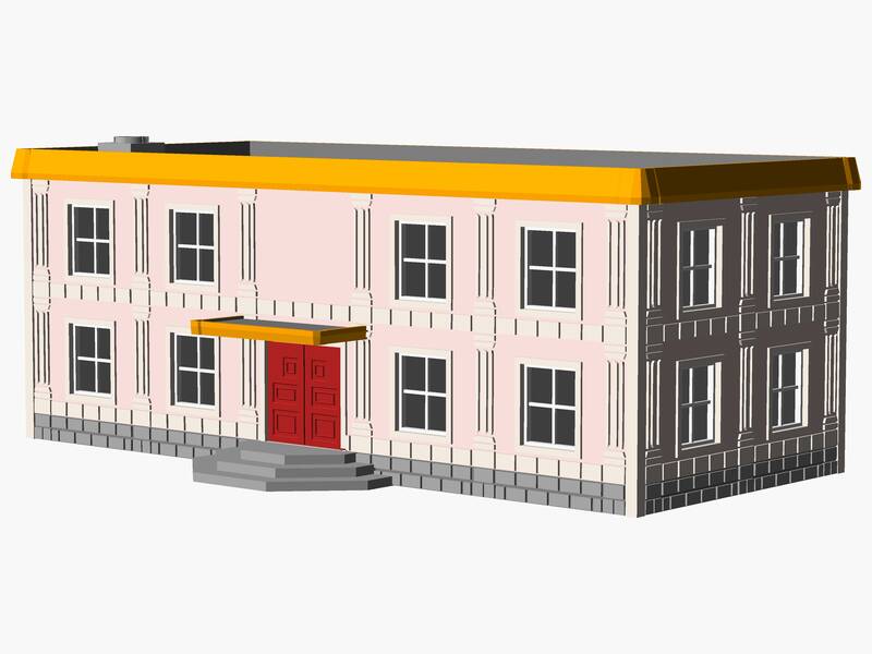 2 Story municipal or multifamily Building