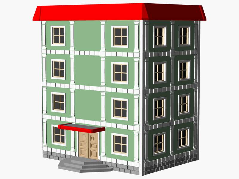 4 Story municipal or multifamily Building
