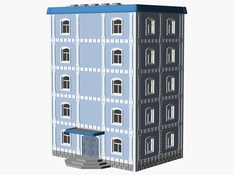 5 Story municipal or multifamily Building