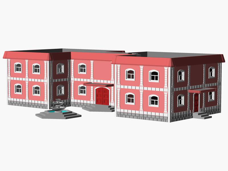 2 Story municipal or multifamily Building