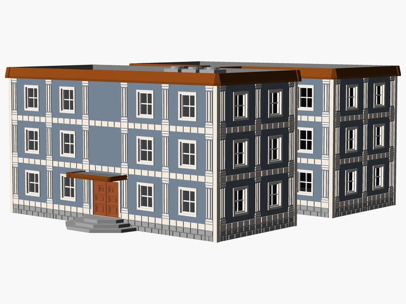 3 Story municipal or multifamily Building