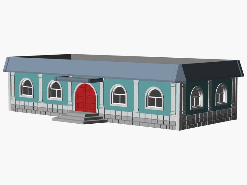 1 Story municipal or multifamily Building