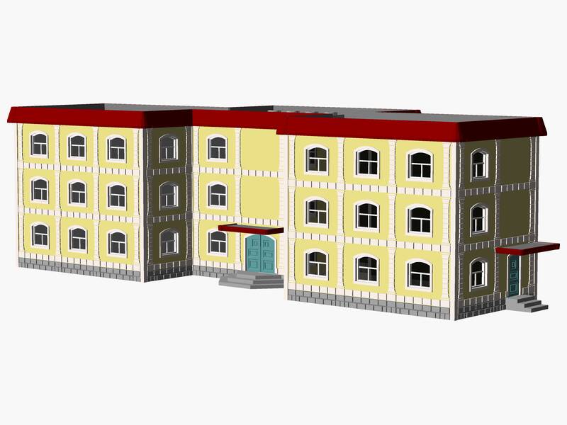 3 Story municipal or multifamily Building