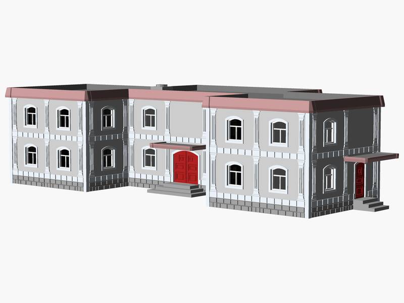 2 Story municipal or multifamily Building