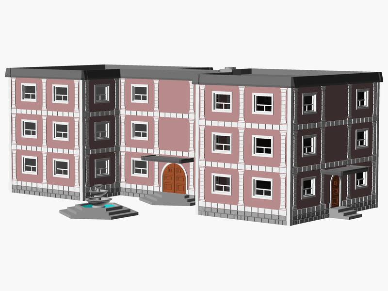 3 Story municipal or multifamily Building