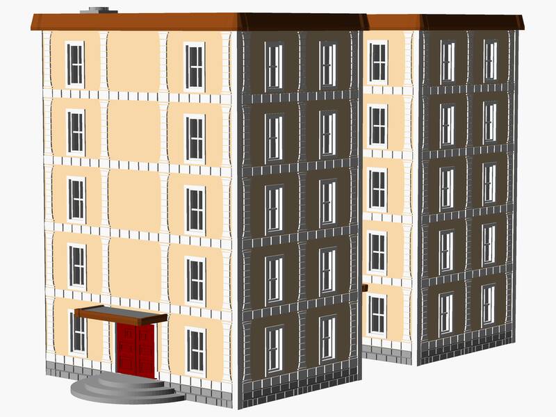 5 Story municipal or multifamily Building