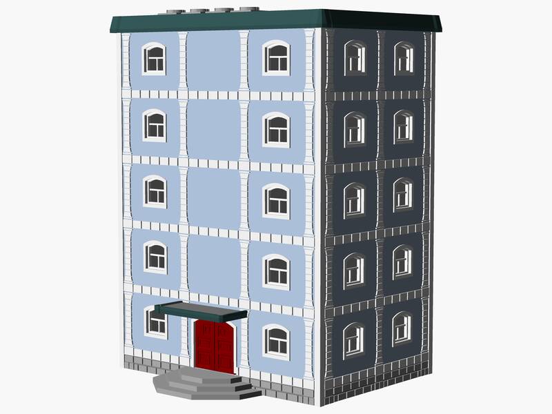 5 Story municipal or multifamily Building