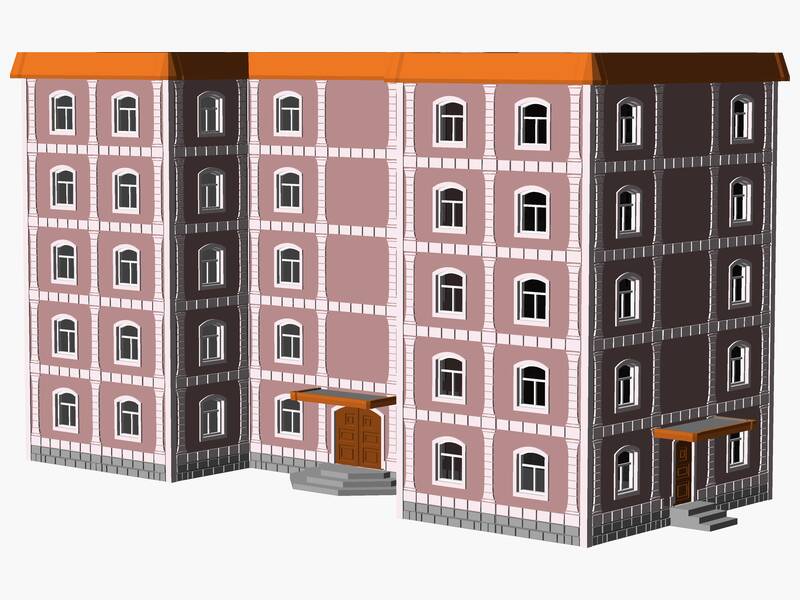 5 Story municipal or multifamily Building
