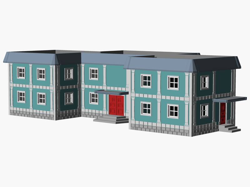 2 Story municipal or multifamily Building