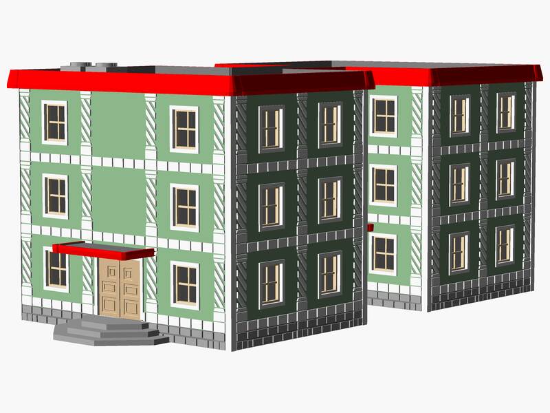 3 Story municipal or multifamily Building
